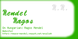 mendel magos business card